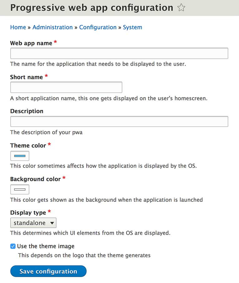 Drupal-8-PWA-integration